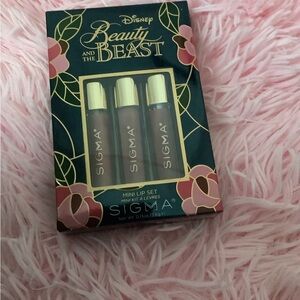 NIB Disney Limited Beauty And The Beast Mini 3 Lip Cream Set